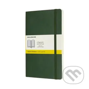 Moleskine - zelený zápisník Soft (stredný, čistý)