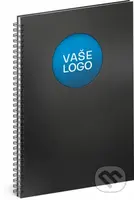 Notes Twin černý/modrý (linkovaný)