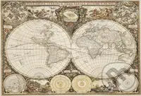 Antická mapa světa 2v1, dřevěné