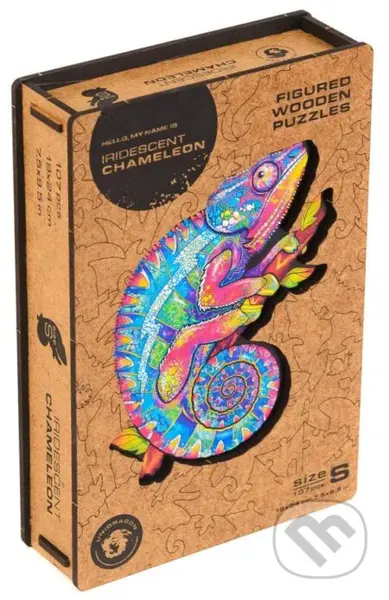 Chameleon S (Unidragon drevené puzzle) - puzzle z kategorie Zvířata