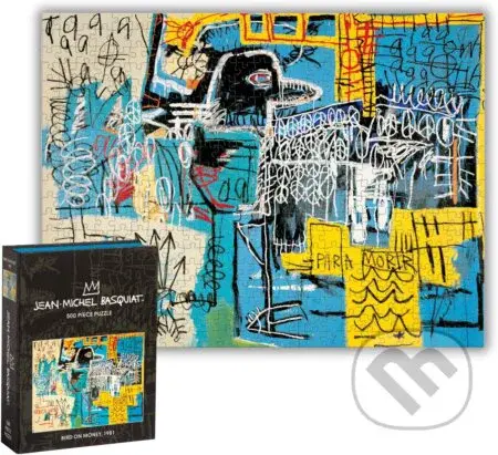 Basquiat Bird on Money Book Puzzle: 500 Pieces - puzzle z kategorie Puzzle