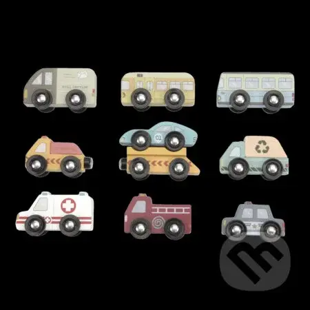 Vláčiková dráha - Set autíčok