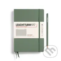 Leuchtturm1917 Zápisník Olive Medium A5 čtverečkovaný