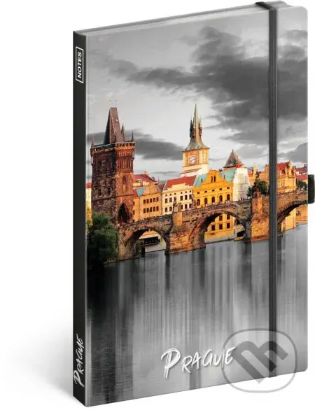 Notes Prague - Karlův most (linkovaný s gumičkou na uzavření)