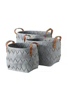 Sada úložných košů Boltze Toms 3-pack šedá barva