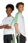 Dětské bavlněné tričko adidas Originals bílá barva, s potiskem, JW7750