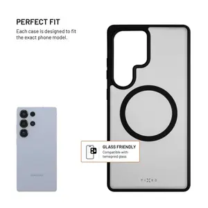 Zadní kryt FIXED MagMisty s podporou Magsafe pro Samsung Galaxy S25 Ultra, černá