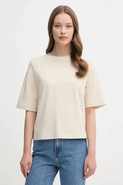 Bavlněné tričko United Colors of Benetton dámské, fialová barva, 3BL0E17G5