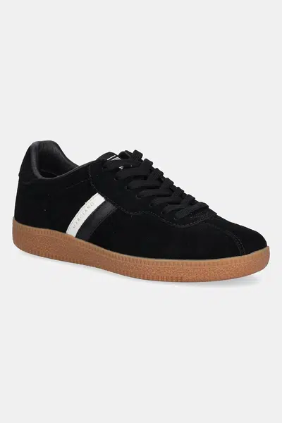 Semišové tenisky Marciano Guess dámské, černá barva, 5YGZ39 7369A
