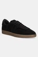 Semišové tenisky MSGM pánské, černá barva, 3940MS021 996