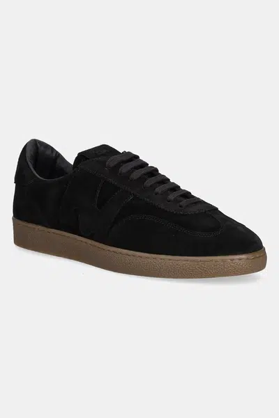 Semišové tenisky MSGM pánské, černá barva, 3940MS021 996