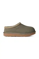 Dětské semišové papuče UGG K TASMAN II zelená barva, 1019066K