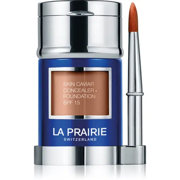 La Prairie Skin Caviar Concealer Foundation make-up a korektor SPF 15 odstín NW-50 Sunset Beige 30 ml