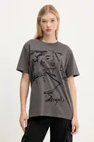 Bavlněné tričko Desigual BUDAPEST