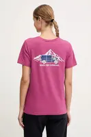 Tričko The North Face Outdoor Graphic dámské, růžová barva, NF0A8C226EO1