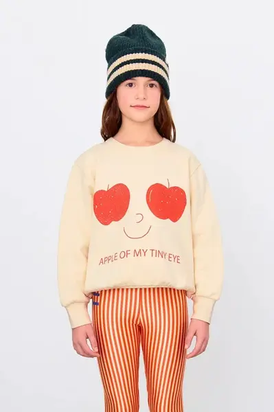 Dětská bavlněná mikina Tinycottons APPLES EYES GRAPHIC SWEATSHIRT