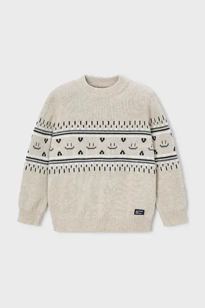 Dětský svetr Mayoral béžová barva, 4377