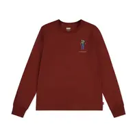 Dětské bavlněné tričko s dlouhým rukávem Levi's SADDLE MAN LS TEE vínová barva, 9EN714