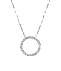 AURA Elegantní náhrdelník Kruh s Preciosa krystaly PCNS165
