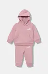 Dětská tepláková souprava Puma MINICATS Loungewear Set FL INF růžová barva, 686282