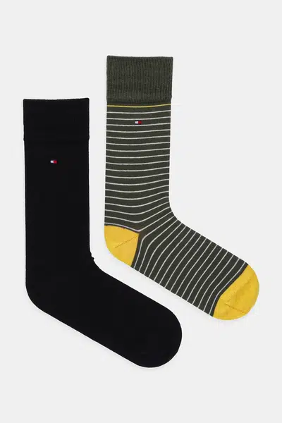 Ponožky Tommy Hilfiger 2-pack tmavomodrá barva, 100001496