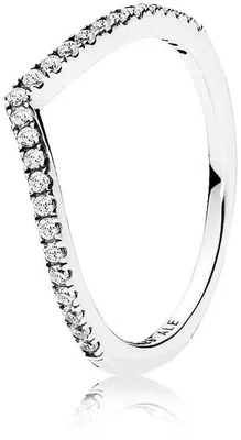 Pandora Třpytivý stříbrný prsten Timeless 196316CZ 50 mm