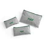 Sada taštiček HAY Candy 3-pack šedá barva