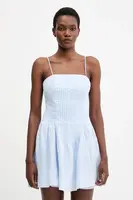 Lněné šaty Bardot