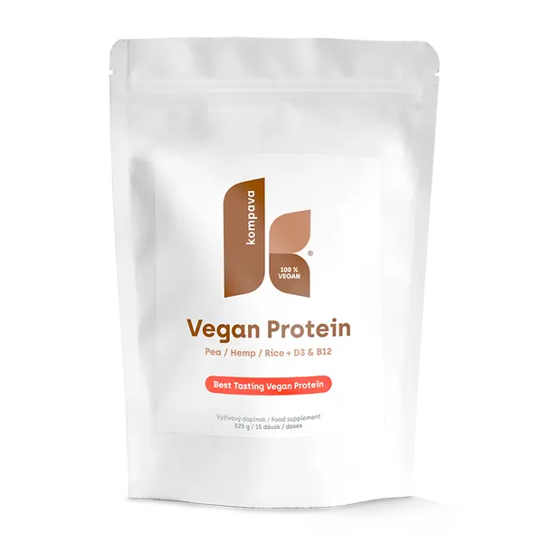KOMPAVA Vegan Protein 525g čokoláda višeň