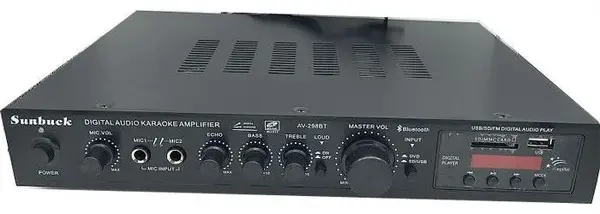 Zesilovač 5.0, rádio, bluetooth, přehrávač MP3, Sunbuck AV-298BT černý