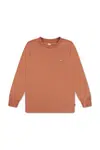 Dětské tričko s dlouhým rukávem Levi's LS GRAPHIC TEE SHIRT oranžová barva, 8EC706