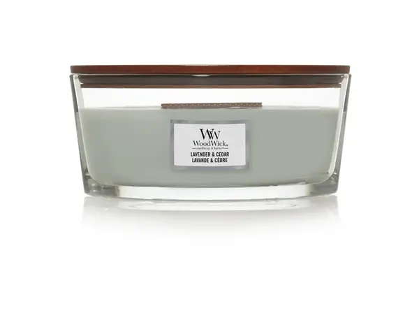WoodWick Vonná svíčka loď Lavender & Cedar 453,6 g