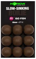 Korda umělé boilie slow sinking boilie iso fish 9 ks - 18 mm