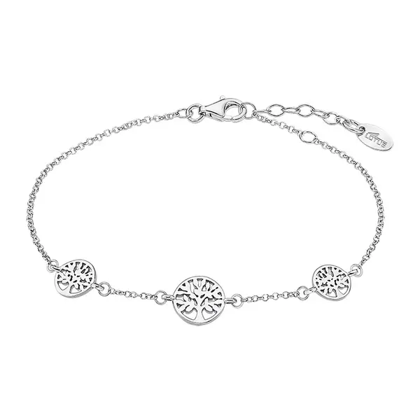 Lotus Silver Moderní stříbrný náramek Strom života LP1982-2/1