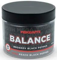 Mikbaits vyvážené boilie mega balance bigb broskev black pepper 300 ml 30 mm