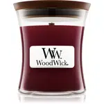 Woodwick Black Cherry vonná svíčka s dřevěným knotem 85 g