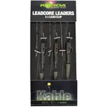 Korda olověná montáž hybrid lead clip leadcore leader 3ks-gravel