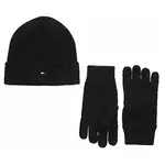 Tommy Hilfiger čepice + rukavice AM0AM10490 BDS Black