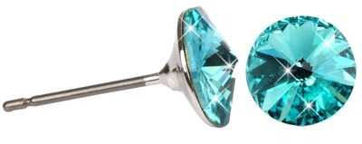 Levien Jemné peckové náušnice Rivoli Light Turquois