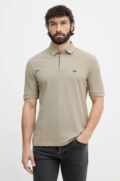 Armani Exchange polo tričko pánske bavlnené