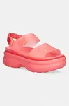 Crocs sandály na platformě dámské Soho Frosted Y Strap Sandal