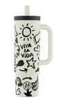 Hrnček 24bottles Straw Cup 800 Viva la Vida