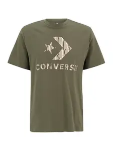CONVERSE Tričko  tmelová / kapučíno / tmavohnedá / olivová