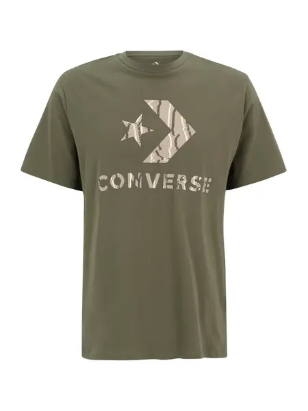 CONVERSE Tričko  tmelová / kapučíno / tmavohnedá / olivová