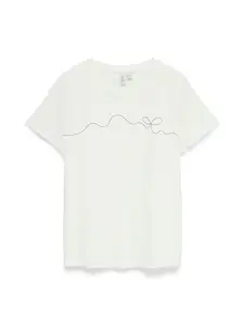 VERO MODA Tričko 'VMKilano'  čierna / biela