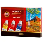 Súprava akrylových farieb 6 × 16 ml