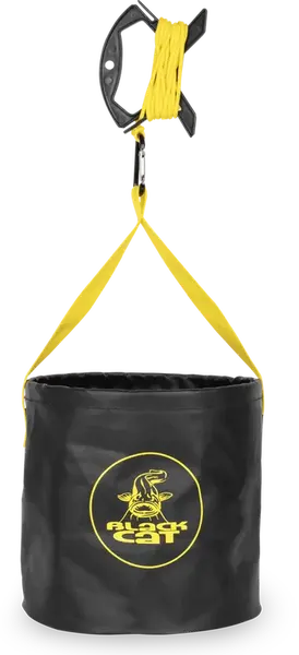 Black cat skladací vedierko collapsible water bucket 7 l