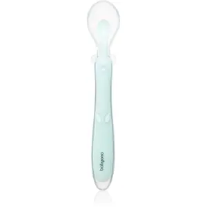 BabyOno Silicone Spoon 6m+ lžička pro děti Mint 1 ks