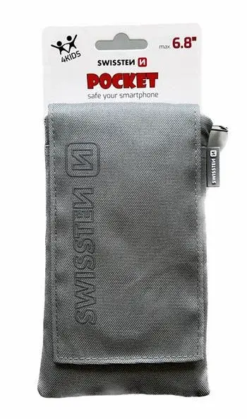 Pouzdro SWISSTEN POCKET 6,8", šedá