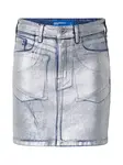 KARL LAGERFELD JEANS Sukňa  modrá / strieborná